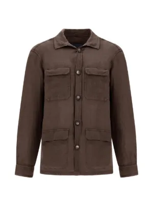 Herno リネン シャツジャケット | グリーン | FARFETCH JP