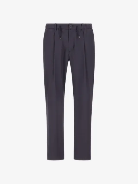 Herno pleated drawstring trousers