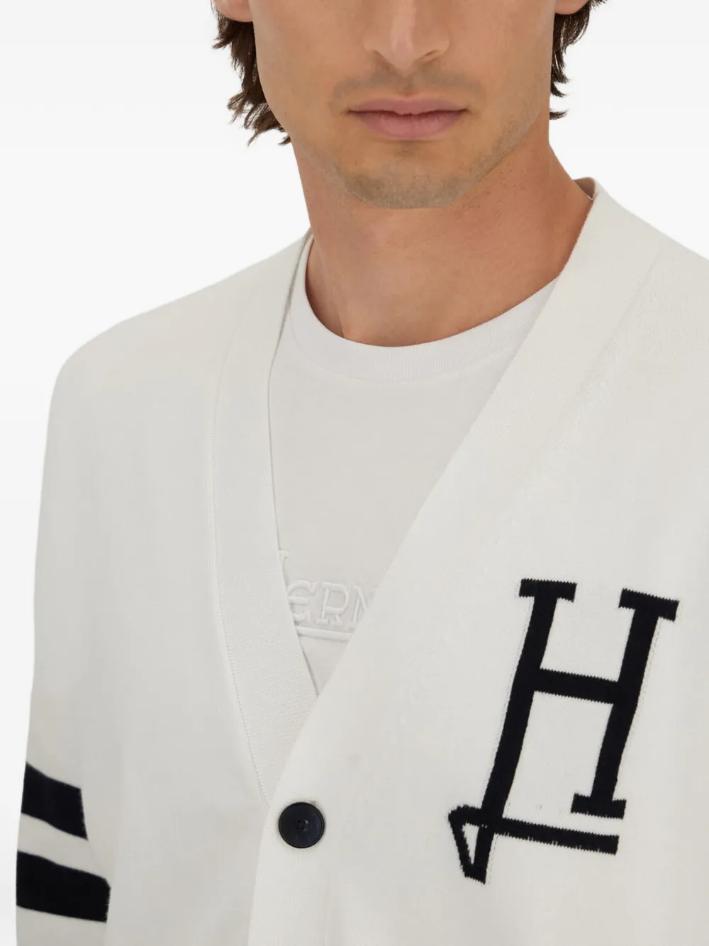 Herno Vest met logodetail Wit