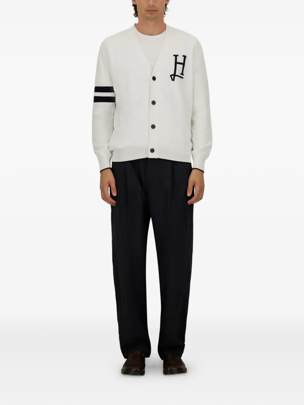 Herno Vest met logodetail Wit