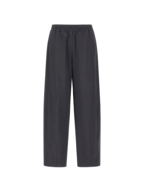Herno elasticated-waist cropped trousers