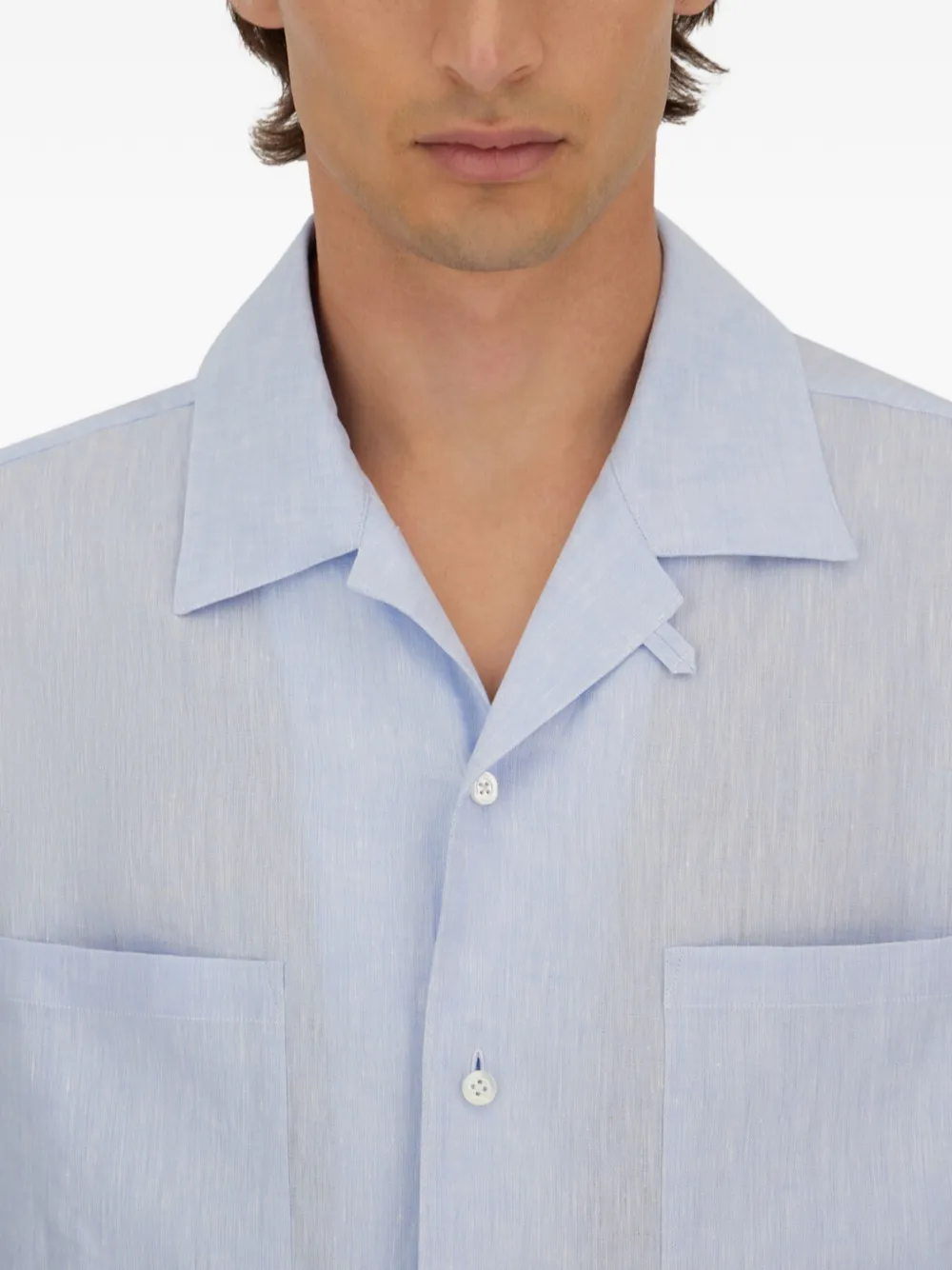 Herno Boxy-fit overhemd met borstzakken Blauw