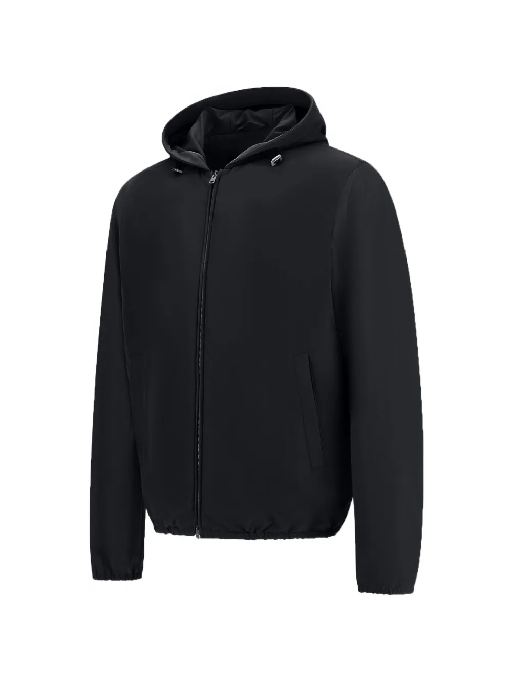 Herno Jack met capuchon en rits Zwart