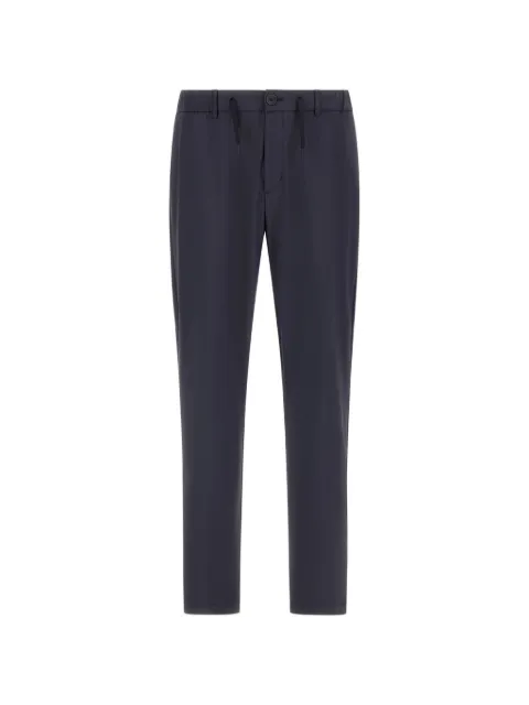 Herno drawstring-fastening wrinkled trousers