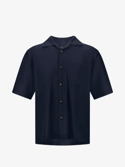 Herno patch-pocket short-sleeve shirt