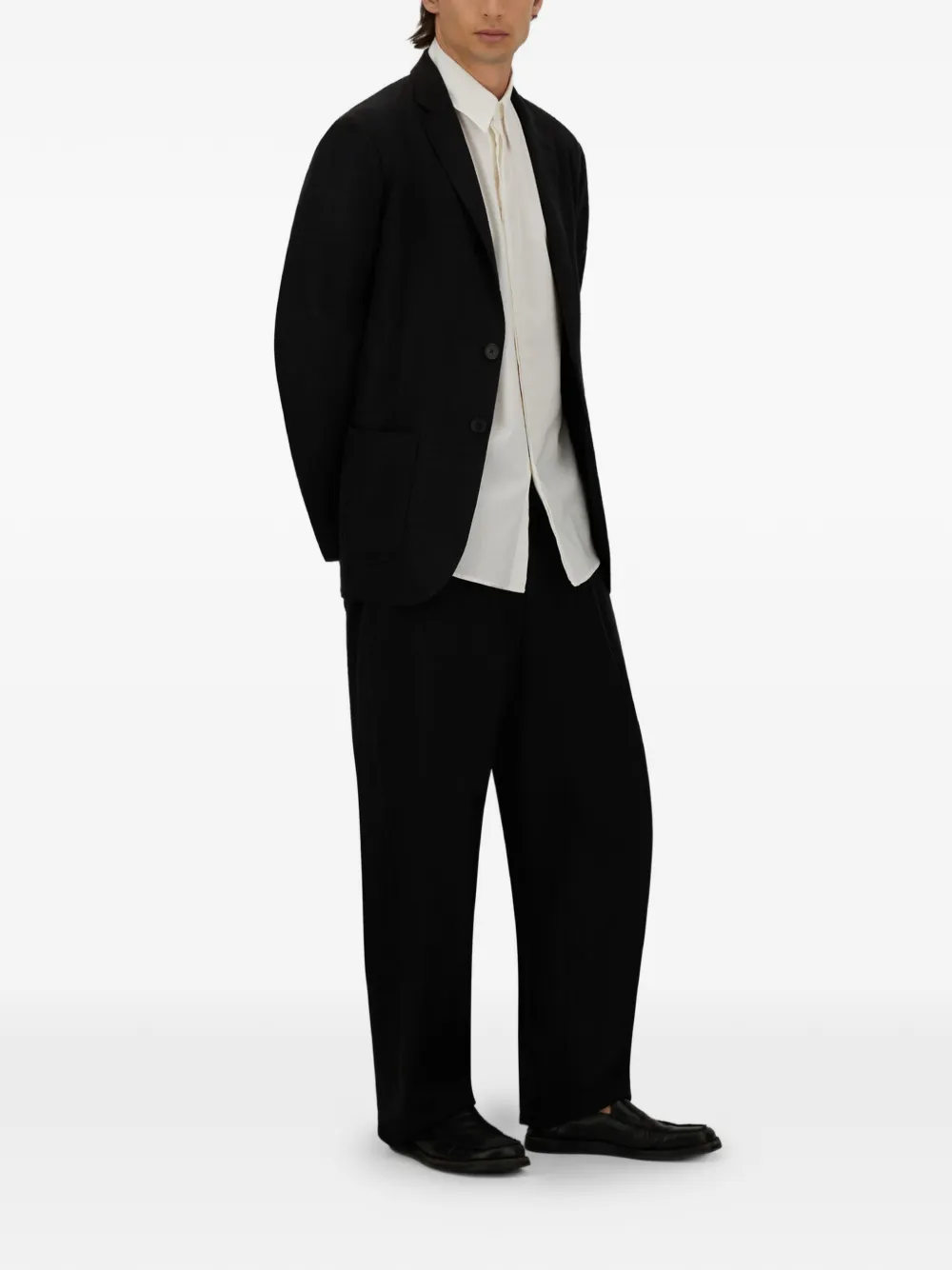 Herno Blazer met enkele rij knopen Zwart