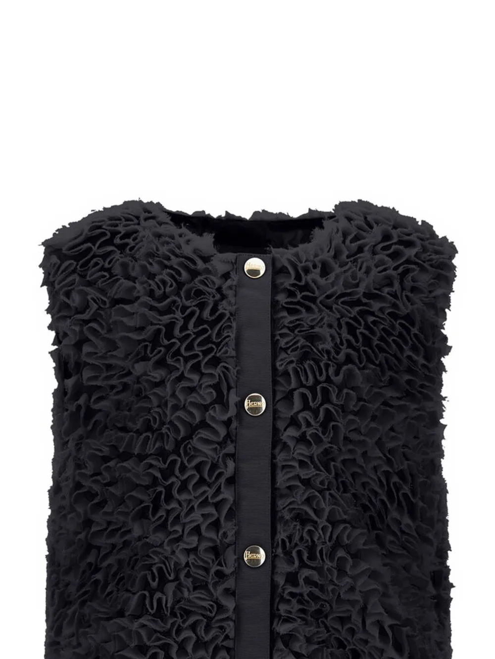 Herno Kids Gilet met ruches Blauw