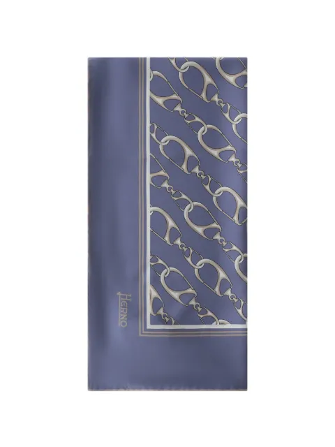 Herno graphic-print silk scarf