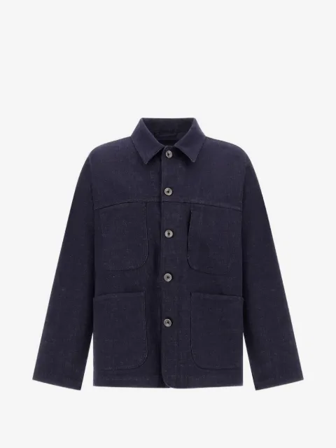 Herno patch-pocket denim shirt jacket