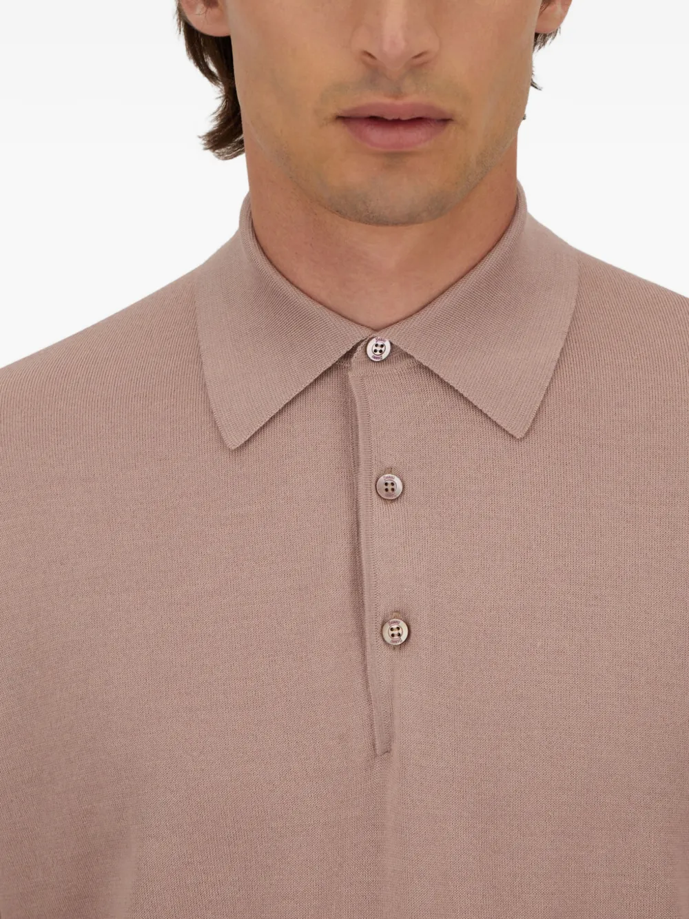 Herno Poloshirt met lange mouwen Roze