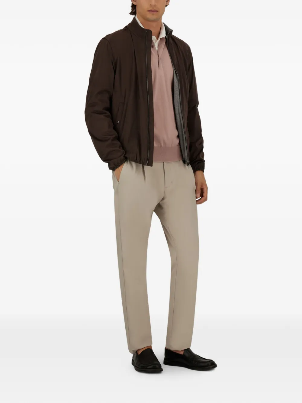 Herno Poloshirt met lange mouwen Roze