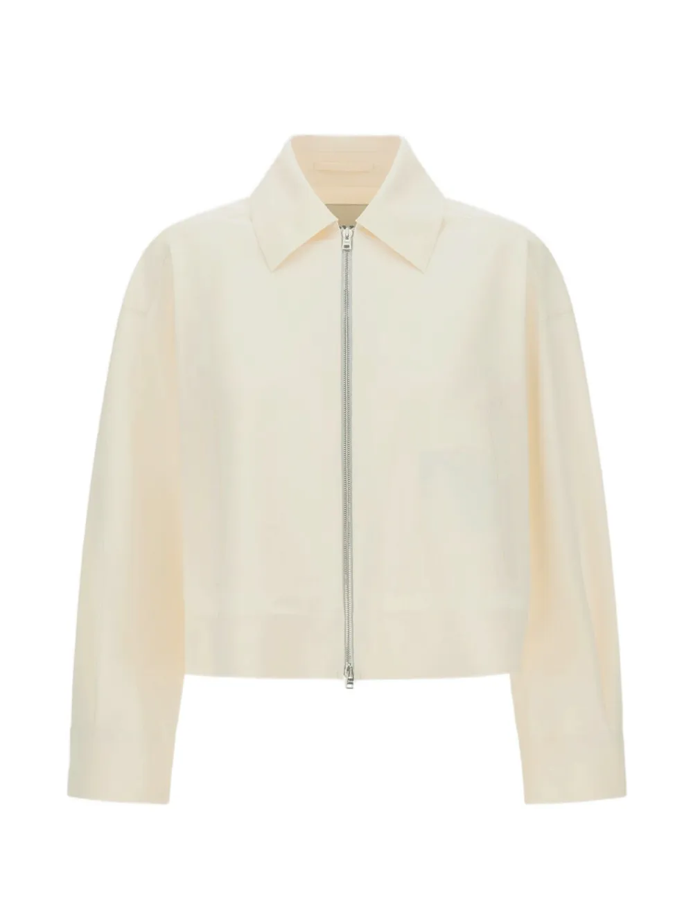 Herno zip-up boxy cropped jacket - Toni neutri