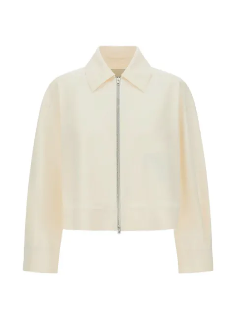 Herno zip-up boxy cropped jacket