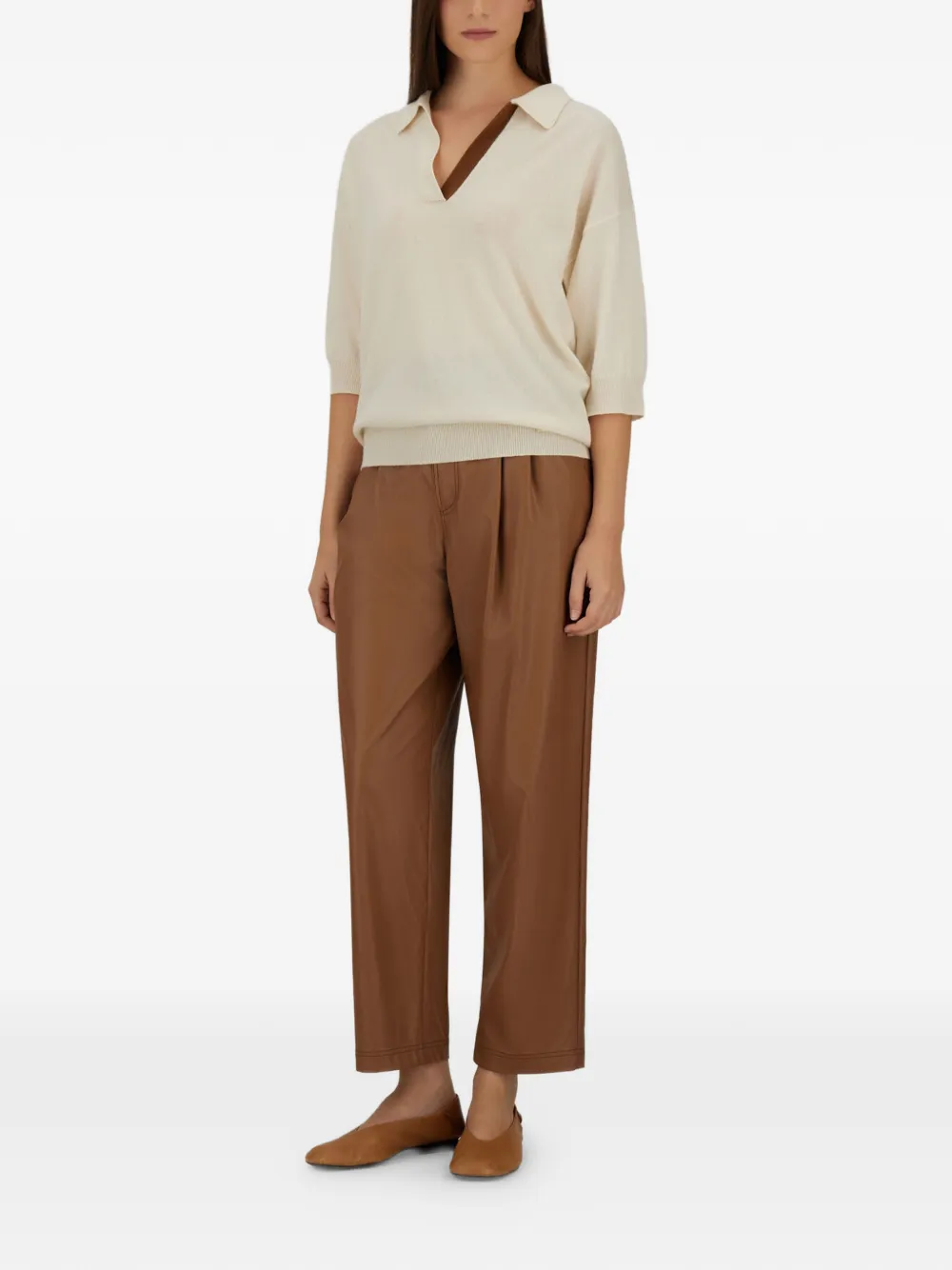 Herno Straight broek Bruin