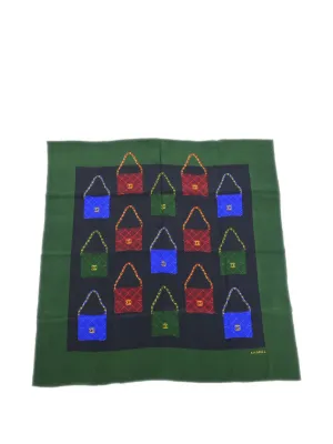 CHANEL Pre-Owned Jewellery Print Silk Scarf | Blue | FARFETCH
