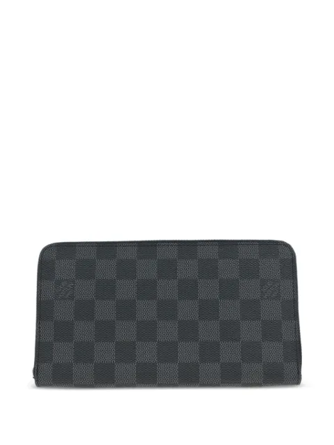 Louis Vuitton Pre-Owned 2009 Zippy Damier Graphite checkered zip wallet