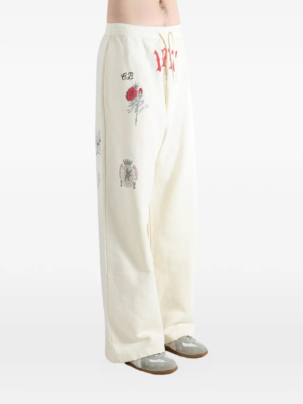 Balenciaga Trainingsbroek met print Beige