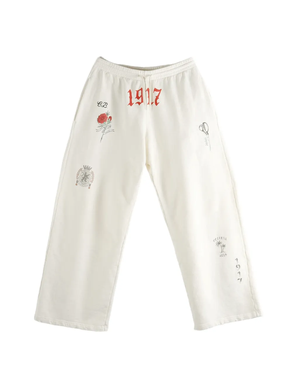 Balenciaga graphic-print track pants - Toni neutri