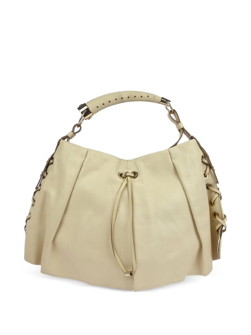 Saint Laurent Pre-Owned 1990s Mombasa leather handbag - Toni neutri