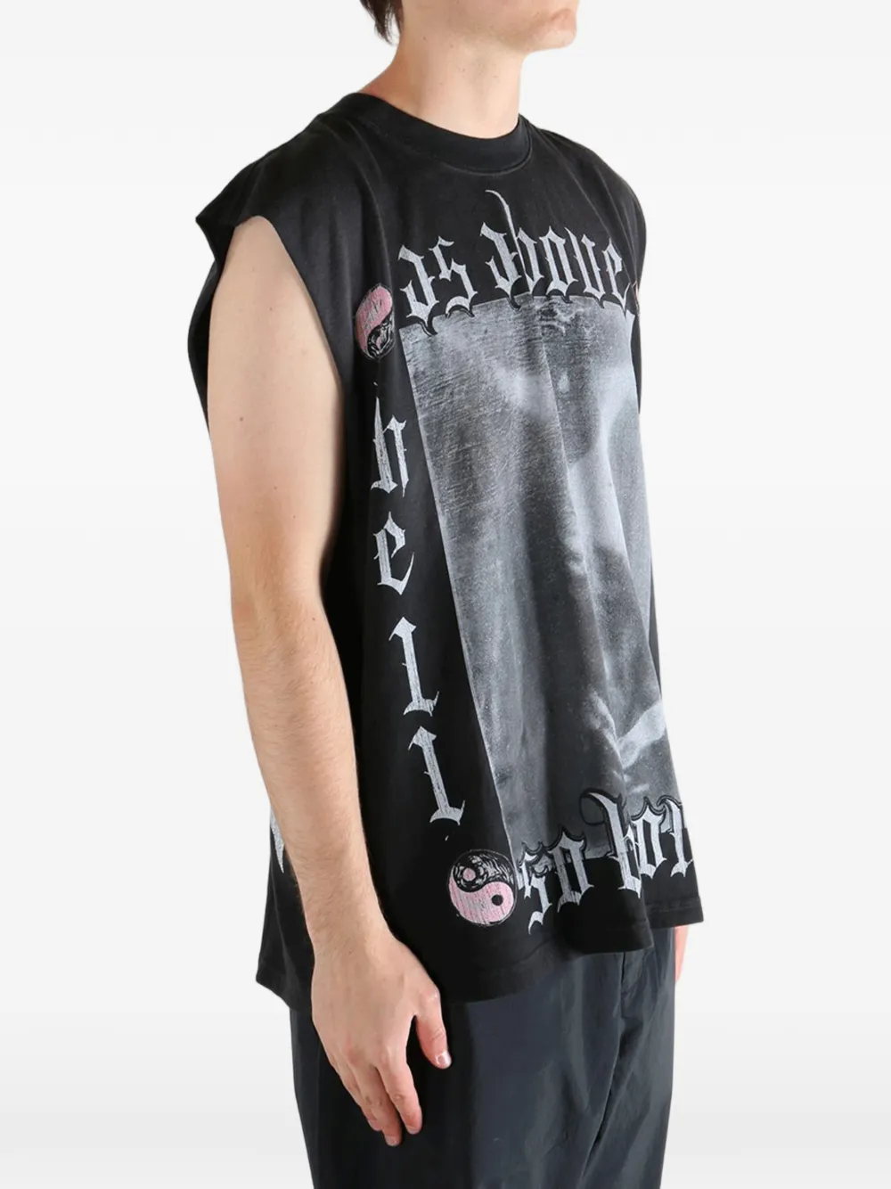 HELLSTAR T-shirt met grafische print Zwart
