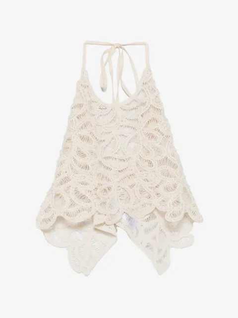 Patrizia Pepe top tejido de crochet