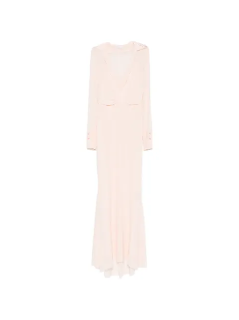 Patrizia Pepe crystal-embellished maxi dress