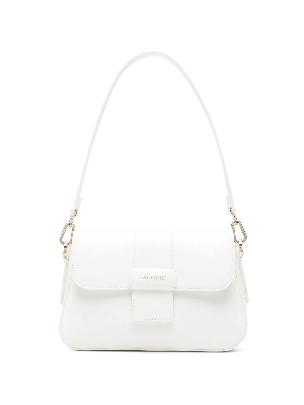 Lacoste Borsa a spalla piccola con battente - Bianco