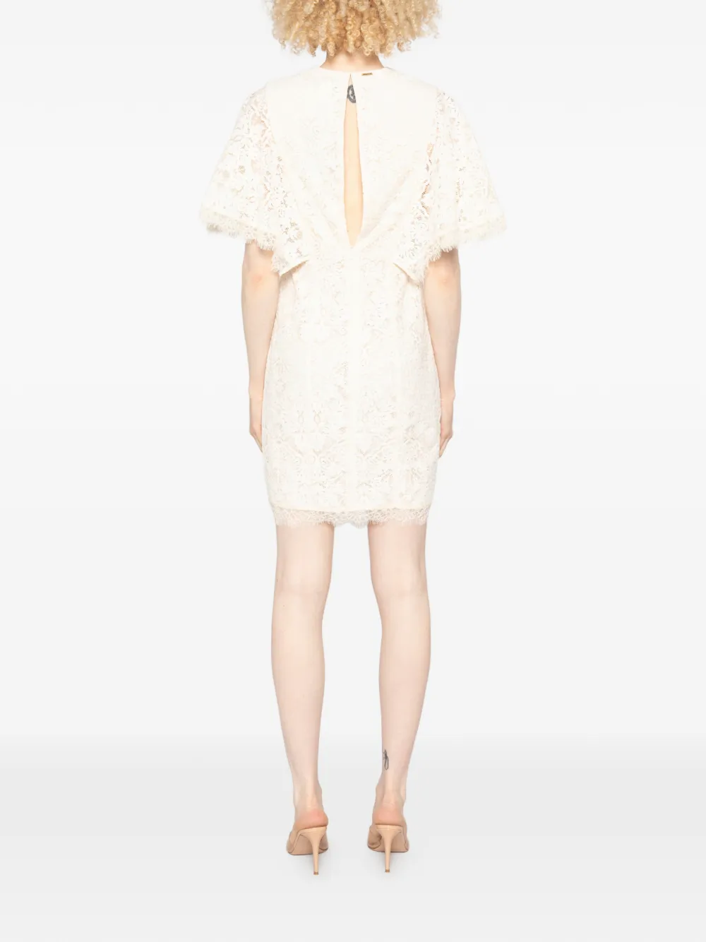 TWINSET Midi-jurk met V-hals Beige