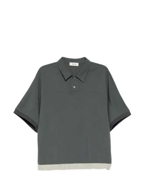 System colour-block polo shirt