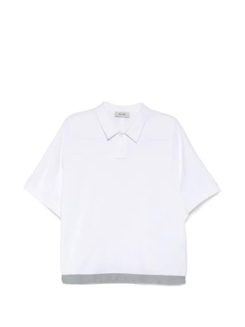 System colour-block polo shirt