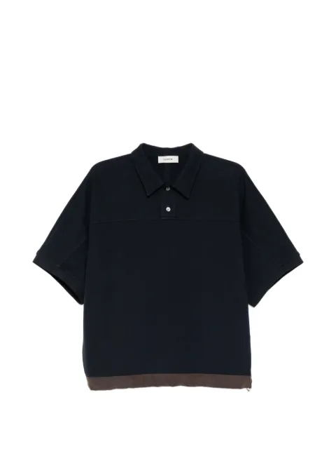 System colour-block polo shirt