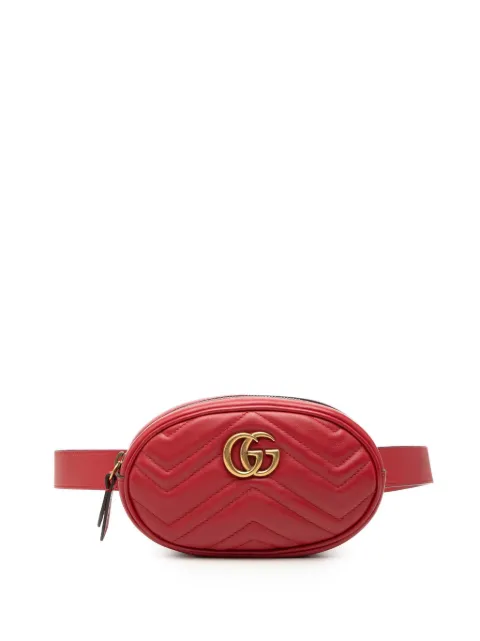 Gucci Pre-Owned 2016-2025 GG Marmont Matelasse Leather belt bag