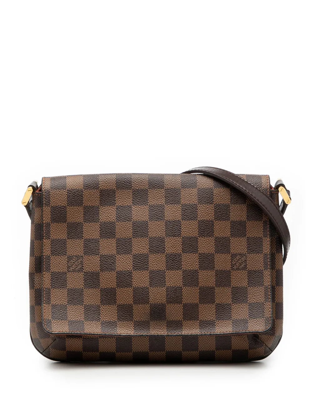 Louis Vuitton Pre-Owned 2004 Damier Ebene Musette Tango Long Strap crossbody bag - Marrone
