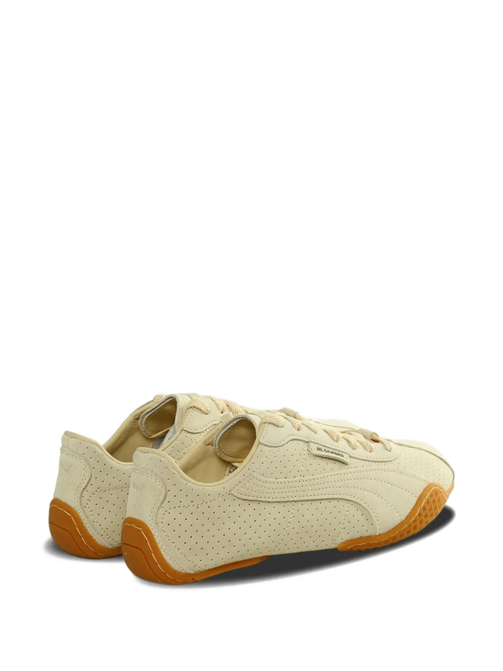PUMA x Jil Sander perforated lace-up sneakers Beige