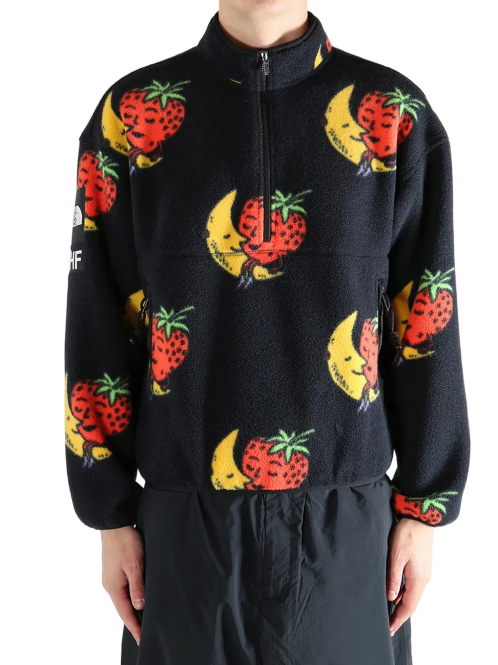 The North Face x SHF fleece jack Zwart