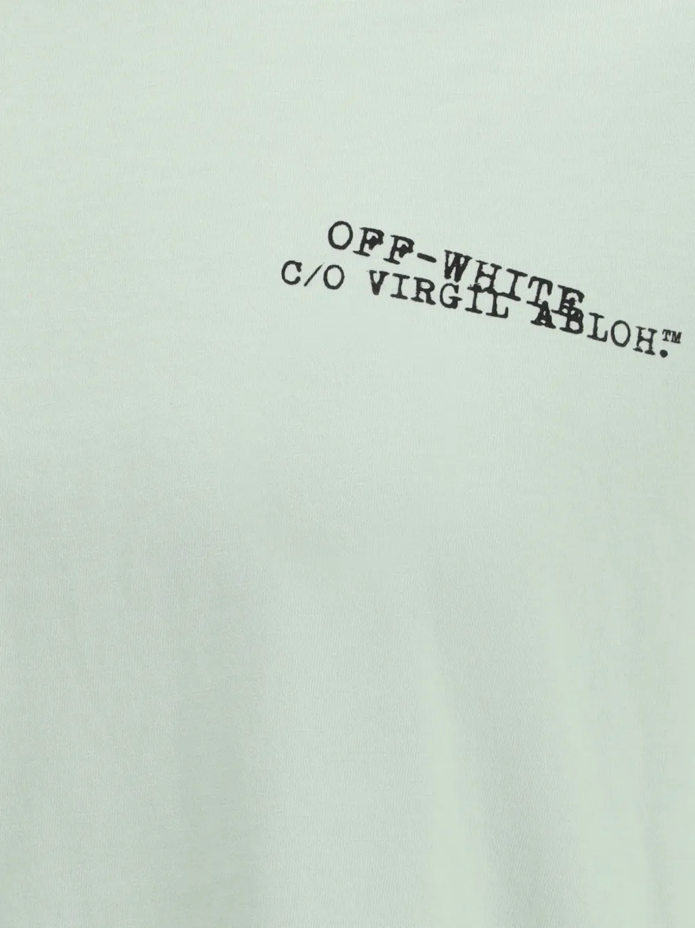 Off-White Arrow T-shirt met logo-print Groen