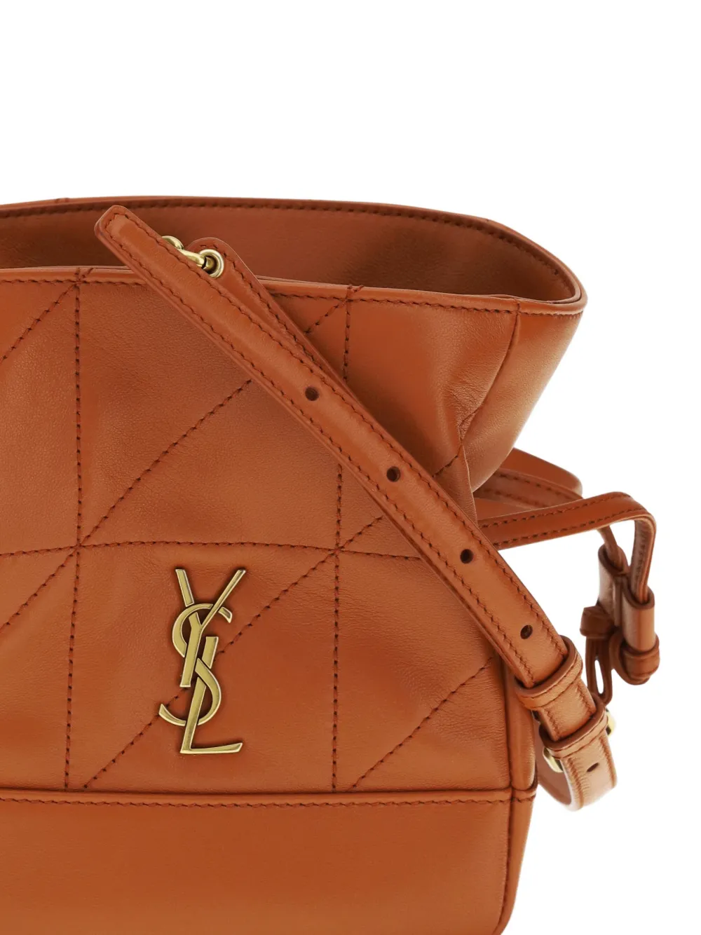 Saint Laurent Kleine Jamie leren clutch Bruin