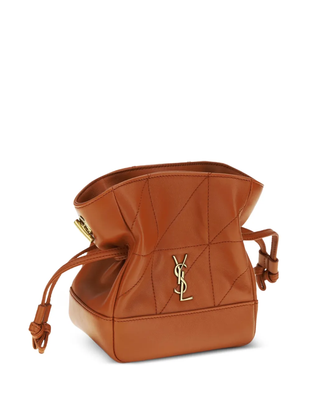 Saint Laurent Kleine Jamie leren clutch Bruin