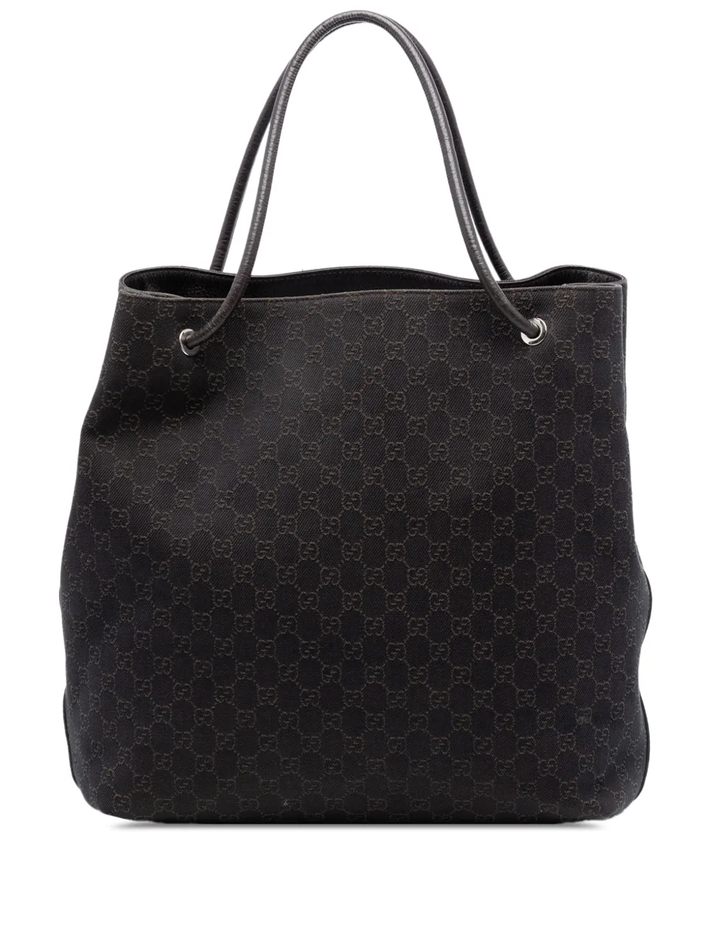 Gucci Pre-Owned 2016-2025 Large GG Denim Gifford tote bag - Marrone