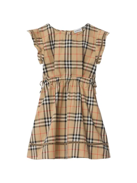 Burberry Kids check-pattern cotton dress