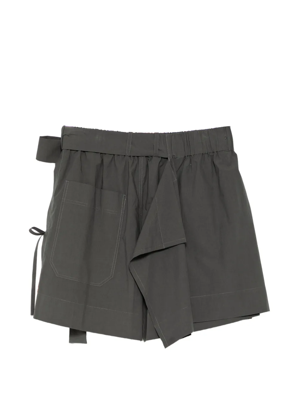 Craig Green Gelaagde shorts met bloemen-print Grijs
