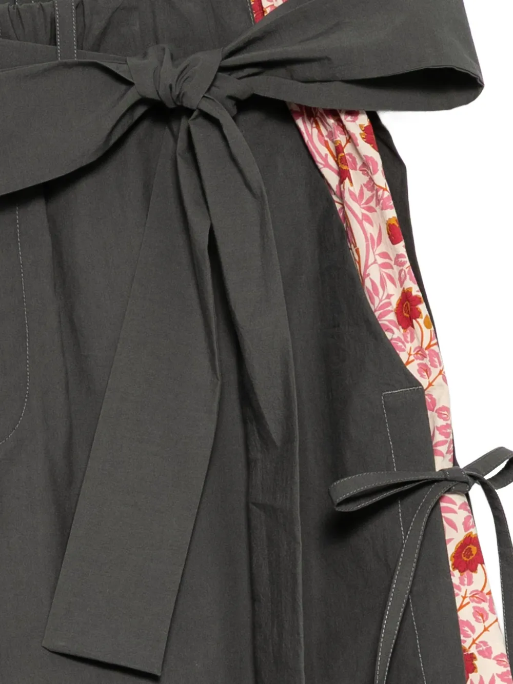 Craig Green Gelaagde shorts met bloemen-print Grijs