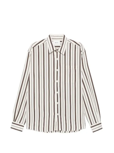 NN07 Deon striped long-sleeves shirt