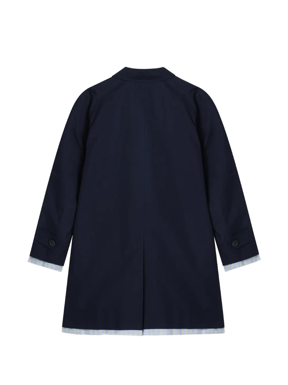 Miu Miu Single-breasted Poplin Coat - Blue 