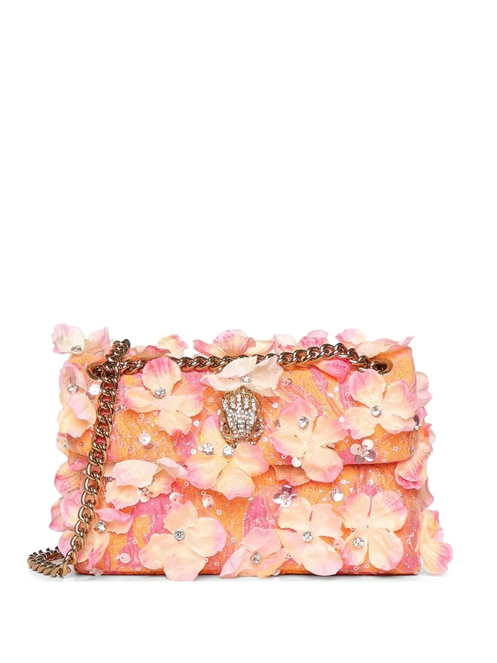 Kurt Geiger London Borsa a spalla con applicazione - Arancione