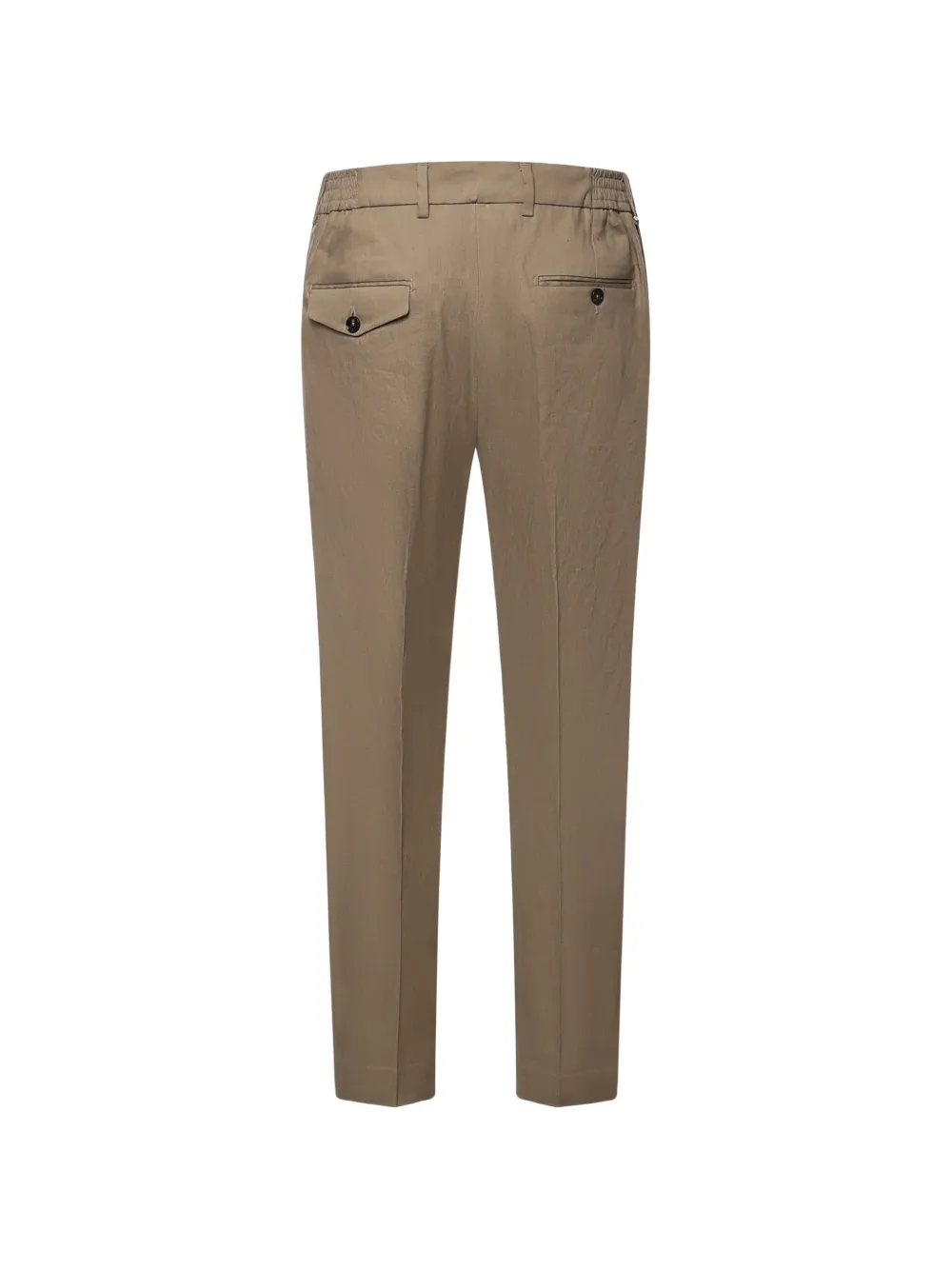 BE ABLE New Riccardo broek met geplooide voorkant en toelopende pijpen Bruin