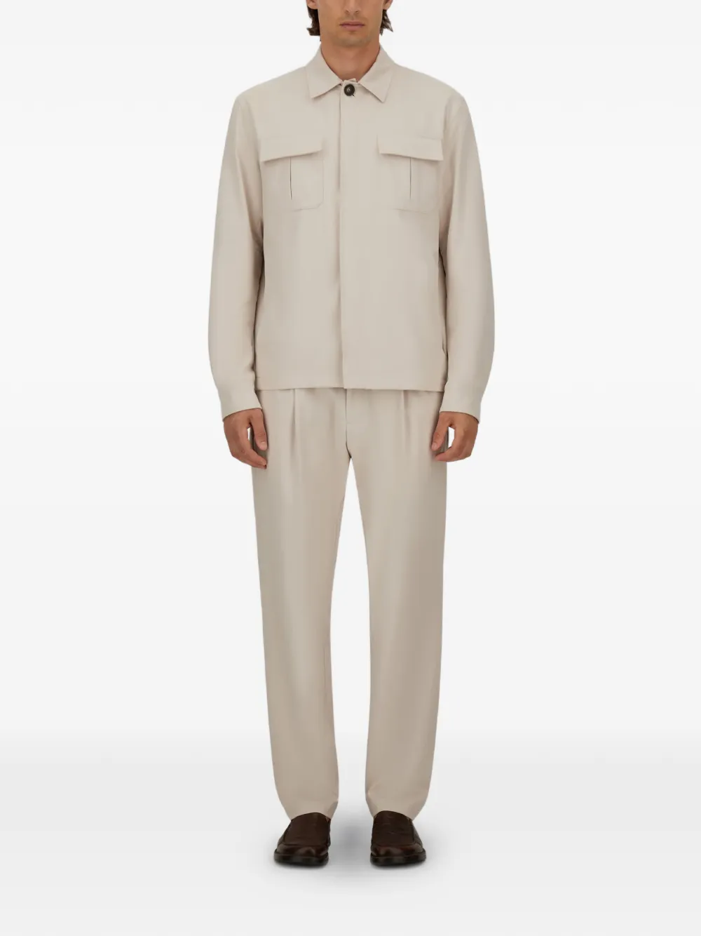 Herno Shirtjack met klepzakken Beige