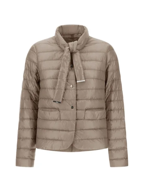 Herno scarf-detail puffer jacket