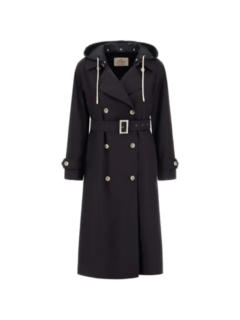 Herno removable-hood trench coat