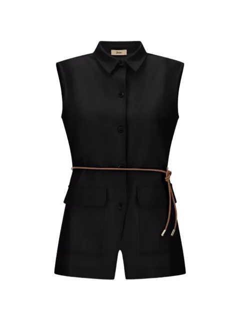 Herno flap pockets belted vest